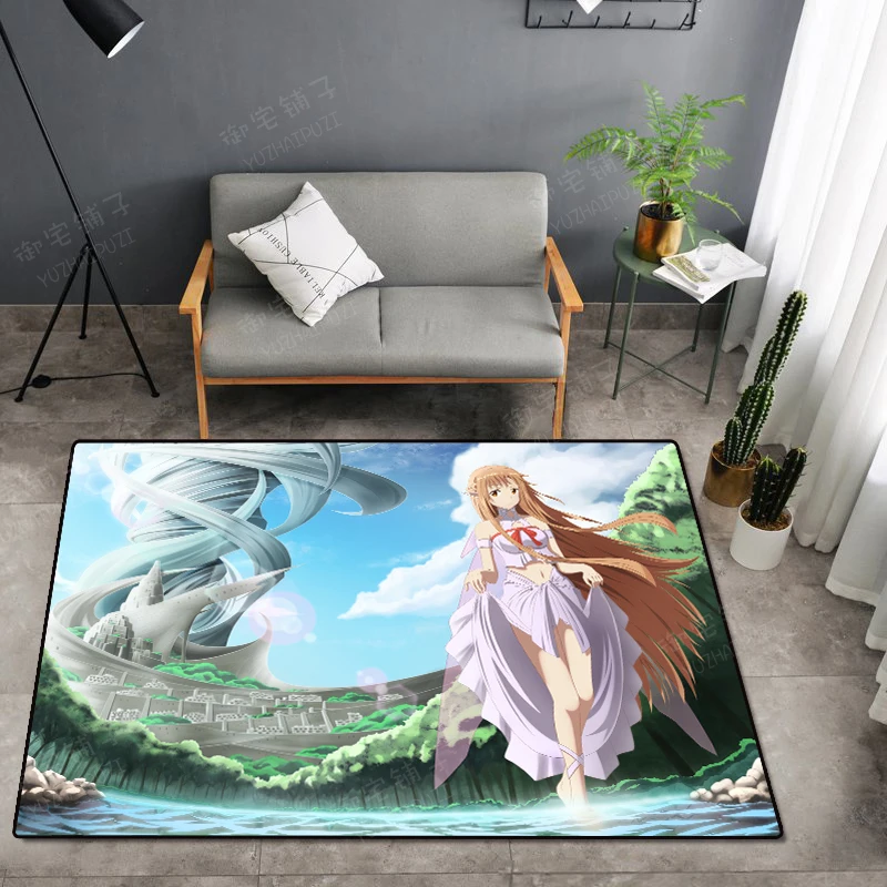 Напольный коврик с аниме мечом не скользит подходит для плавания в спальне