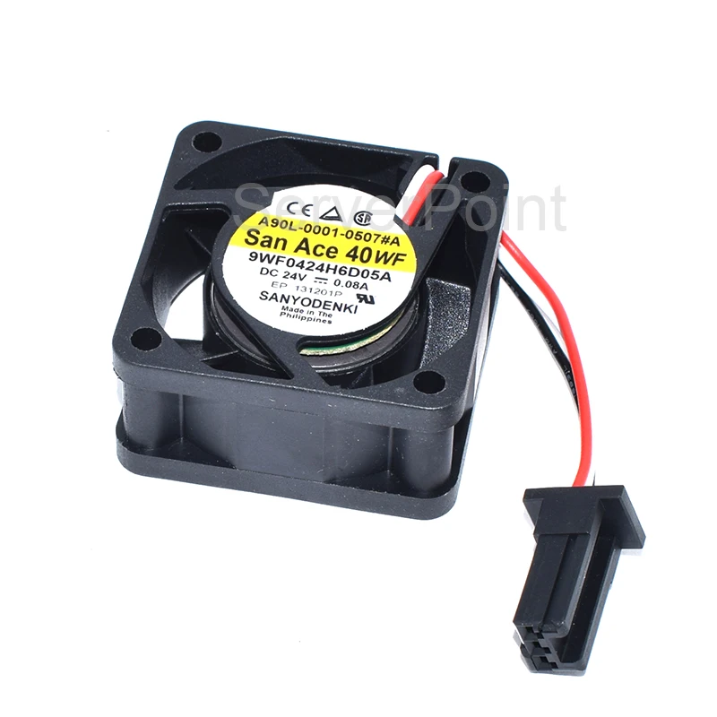 Новинка для SANYO 9WF0424H6D05A DC24V 0.08A 40*40*20 мм 3-контактный разъем квадратный Вентилятор