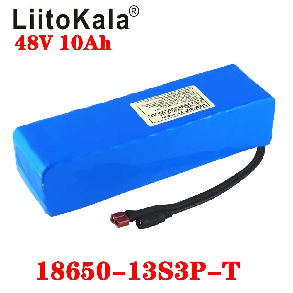 LiitoKala – batterie lithium-ion pour vélo électrique 48v, 10ah, kit de conversion pour vélo bafang 1000w avec chargeur