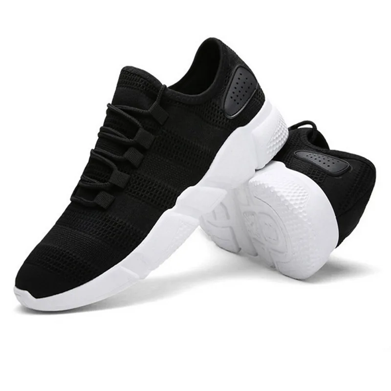 

Big Fire Sales Running Shoes Men Breathable Comfortable Air Mesh Lightweight Outdoor Sports Shoes Black White Men Sneakers
