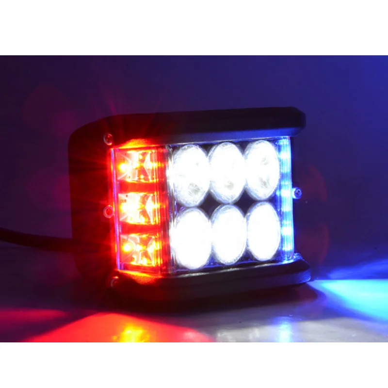 

Install Automobile LED Work Lamp,36W Tricolor 6 Bead Motorcycle Lamp Led Light Bar Offroad Work Light Fog Lights for Cars