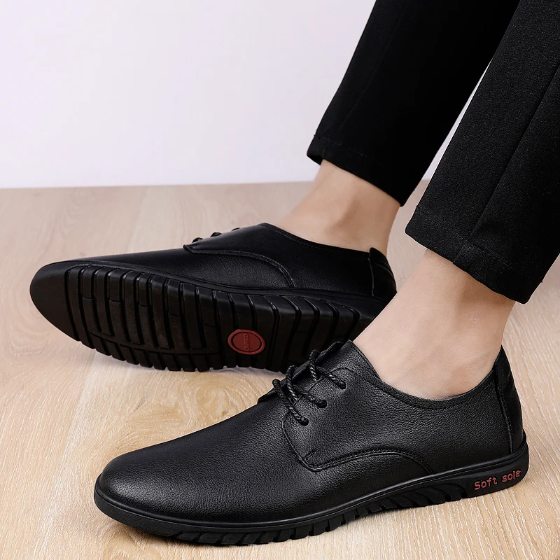 

Man formal Office Flats Business Men Genuine Leather Brogue Shoes Fashion Formal Dress Oxfords Classic Party Wedding Shoes