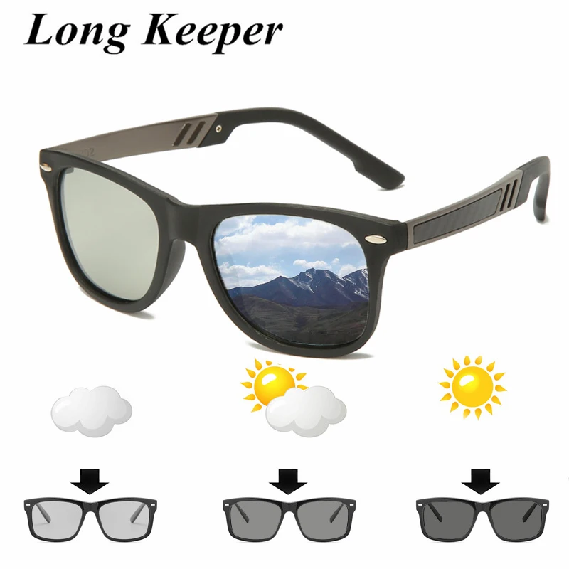 

New Photochromic Sunglasses Men Fashion Polarized Glasses Chameleon Goggles Male Driving Sun glasses Coating Gafas de sol UV400