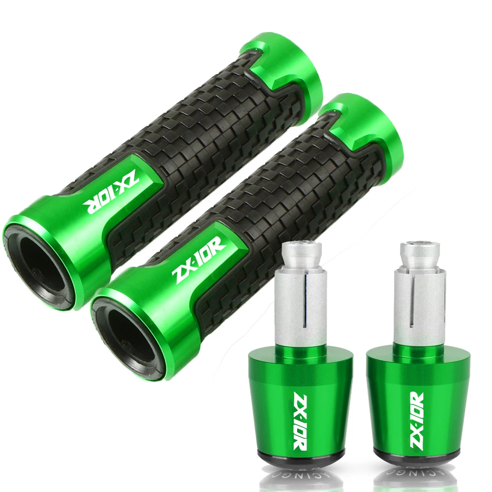 For KAWASAKI ZX10R 2004 2005 ZX 10R 10 R zx10r zx 10r r Motorcycle 7/8”22mm Hand Grips Handlebar Handles Grip Ends Plug | Автомобили и