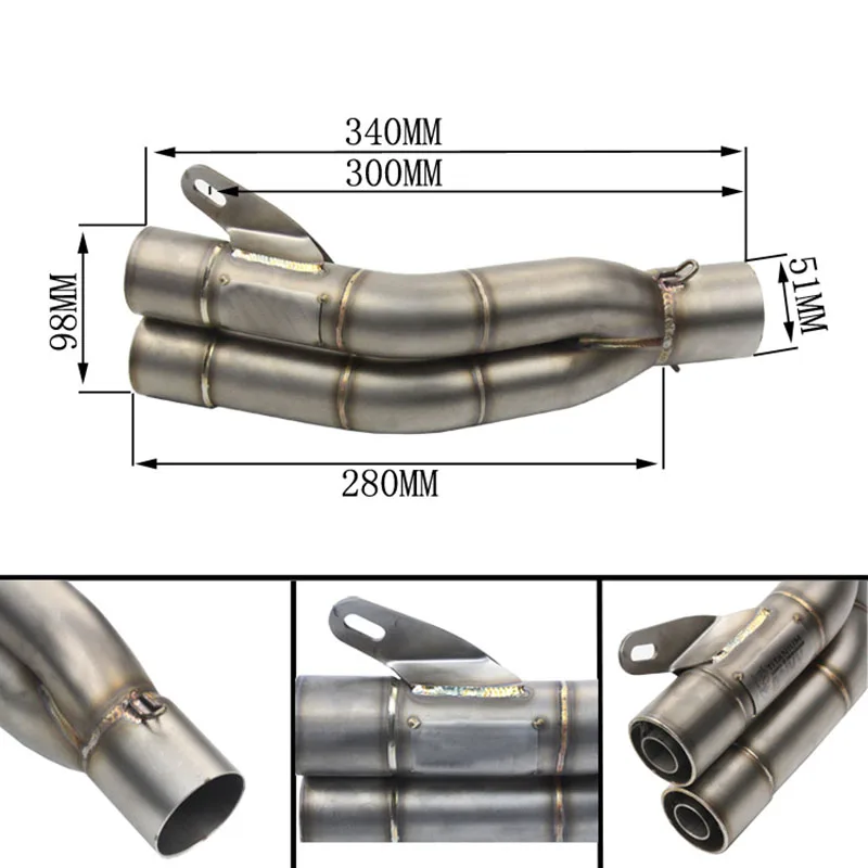 

Speed Scorpion Motorcycle Parts Moto Exhaust Pipe Mivv Silencer Double Outlet Exhaust Muffler for Kawasaki Z800