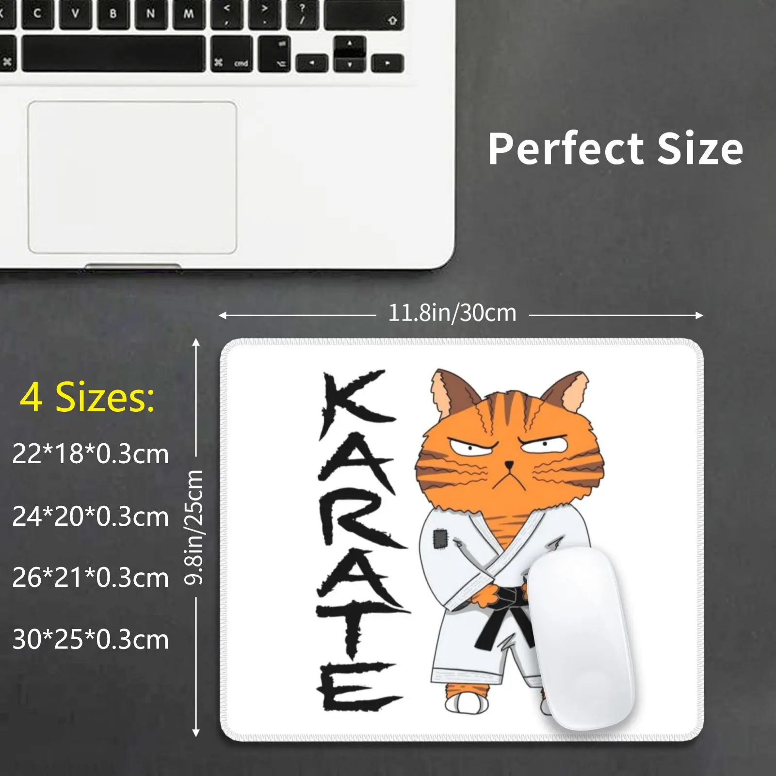 

Karate Cat Mouse Pad DIY Print Karate Karate Do Karate Cat Cat Cartoon Karate Cartoon Cat Artwork