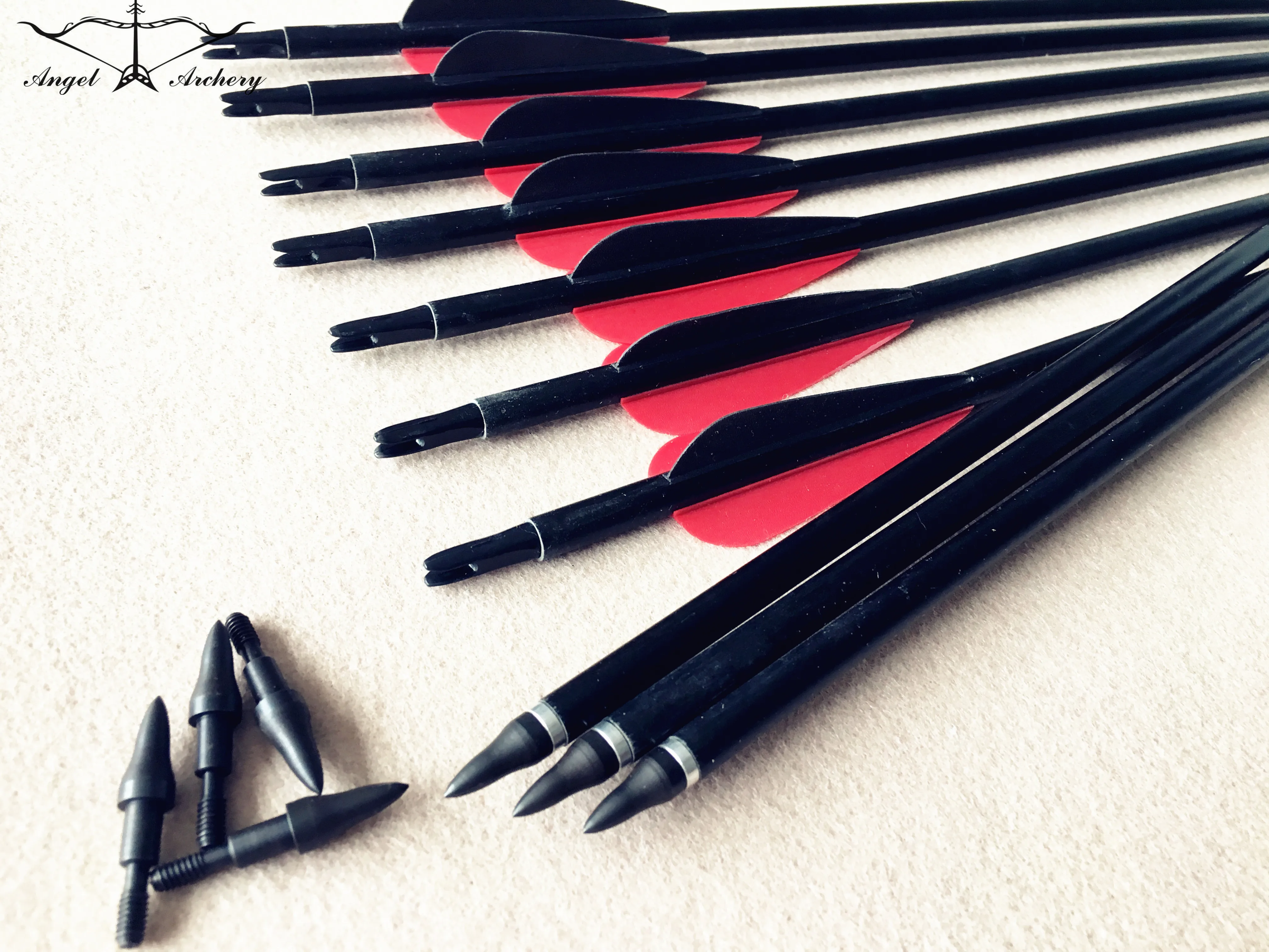 12/24 шт. стрелы из стекловолокна со сменным наконечником для охотничьих игр