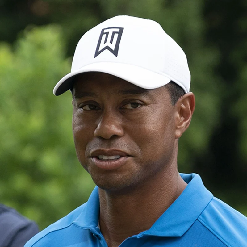 Новая Мужская бейсболка Tiger Woods с вышивкой, бейсболка, модная Регулируемая шляпа для папы wo, мужская хлопковая кепка, шапки - Цвет: Белый