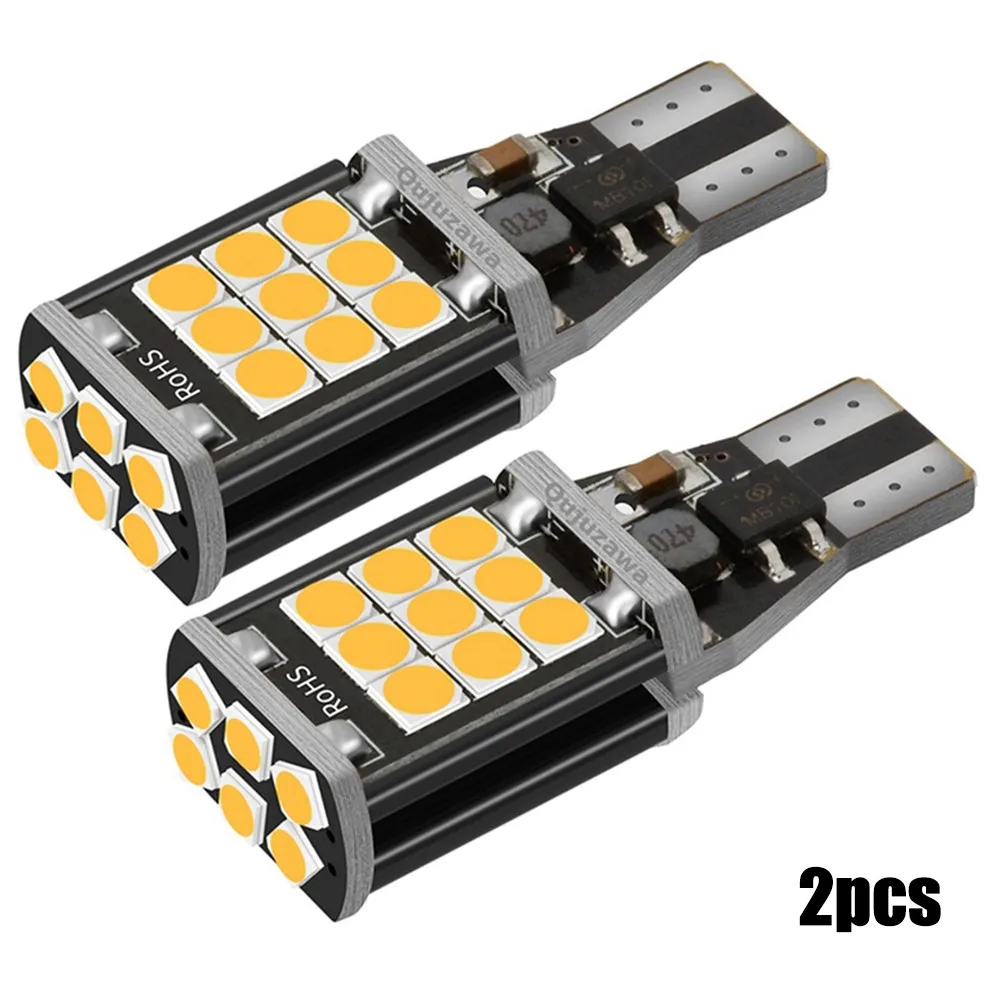 

2pcs Car LED With Decoding Super Bright LED Reversing Light T15 3030 24SMD Rogue Light T15 Bulb Car Reverse Backup Light Accesso