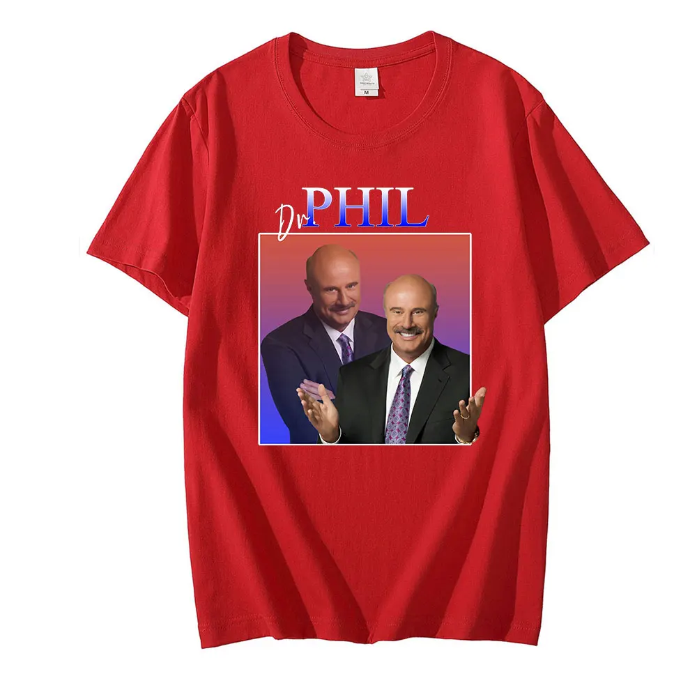 

Hot Sale Hip-pop Dr Phil New Short Sleeves Tees Oversized Casual Unisex Top Fashion Shirt Casual Daily Popular Cotton Streetwear