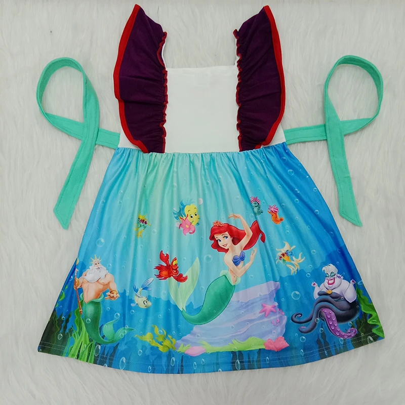 2020 Детская летняя одежда милое детское платье для маленьких девочек принцессы до