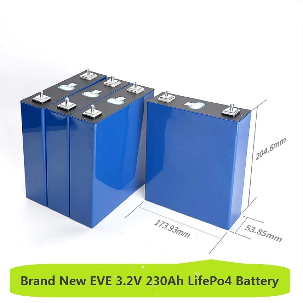 2021 Совершенно новая распределительная цена 3 2 V 230Ah призматическая ячейка DIY