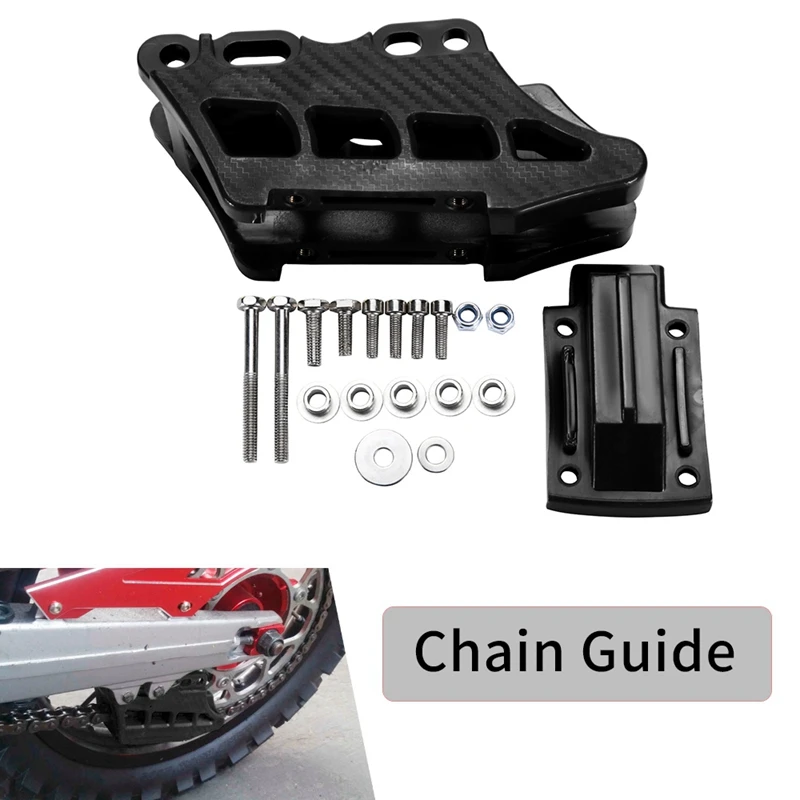 

Black Rear Chain Guide/Guard for DirtBike CRF Kawasaki KLX KDX KXF Suzuki RM RMZ DRZ Yamaha YZ YZF WRF