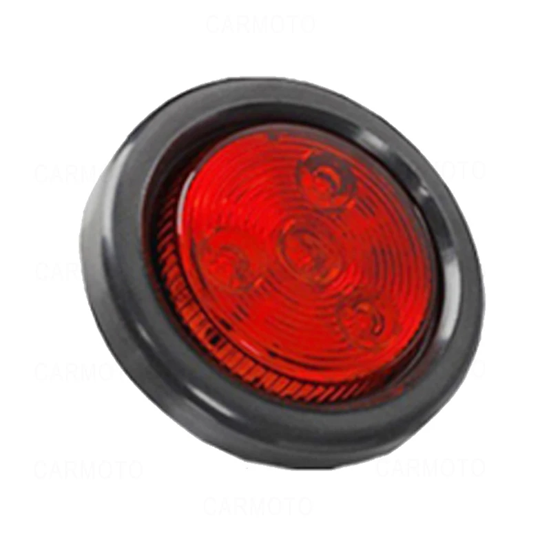10 шт 12V 24V 2 5 ''круглой Боковой габаритный фонарь светодиодный просвет