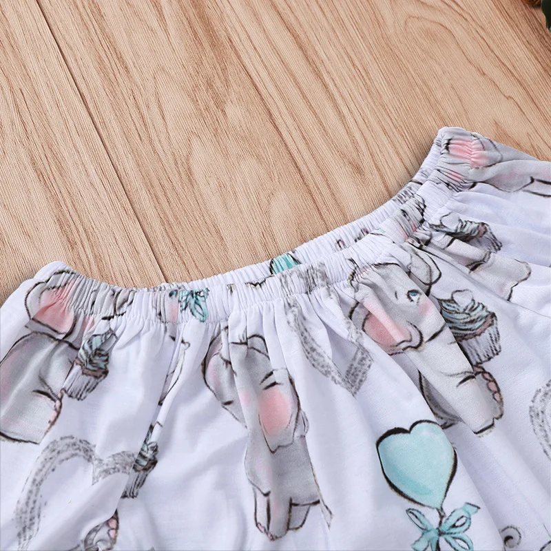 Милый комбинезон С Рисунком Слона и воздушного шара для новорожденных Детская