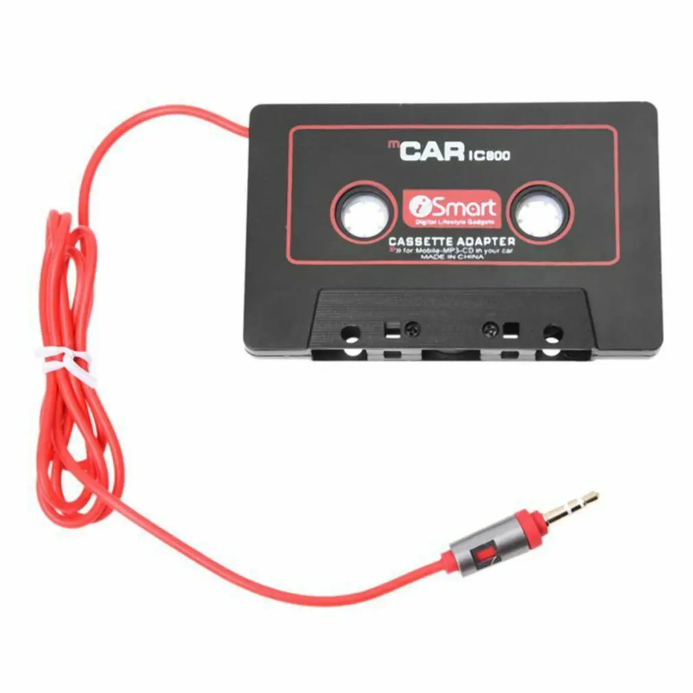Hot Sale Aux Adapter Car Tape Audio Cassette Mp3 Player Converter 3.5mm Jack Plug For iPod iPhone MP3 AUX Cable CD Player