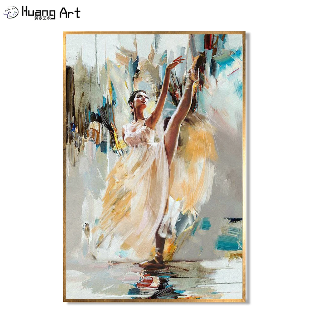 Ручная работа Высококачественная фигурка ручная роспись Танцующая балерина