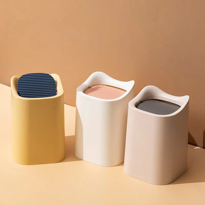 Настольная мини-корзина для мусора в скандинавском стиле милое ведро