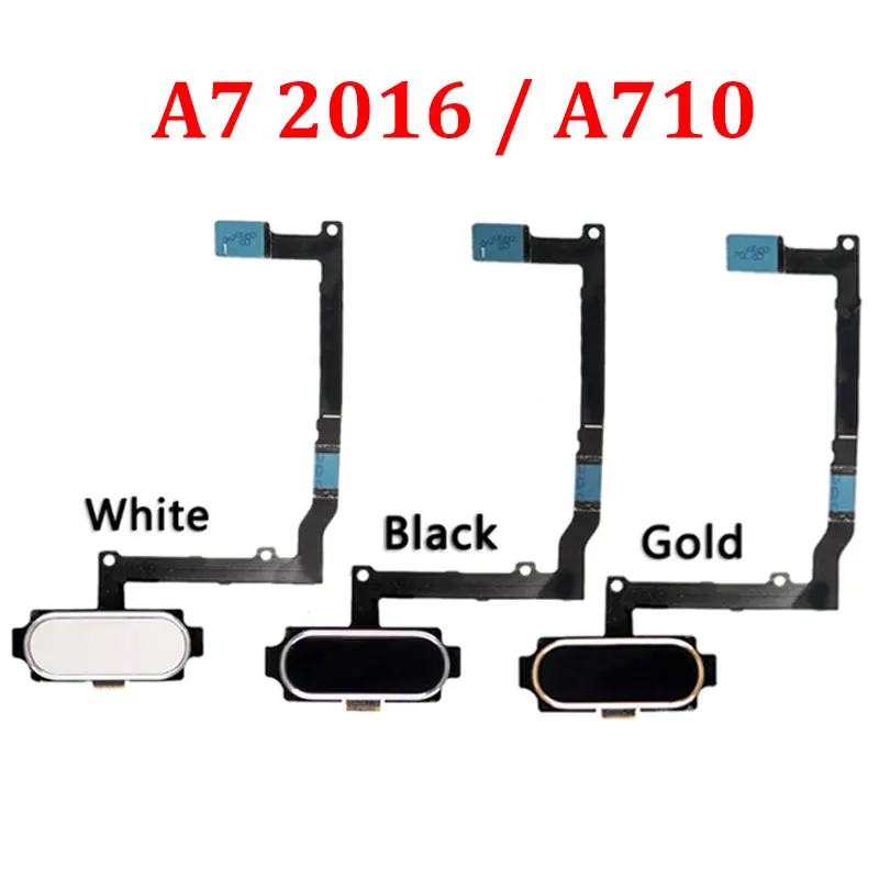 

10pcs/lot For Samsung Galaxy A5 A7 2016 A510 A510F A710 A710F Home Button Fingerprint Sensor Touch ID Return Key Menu Flex Cable