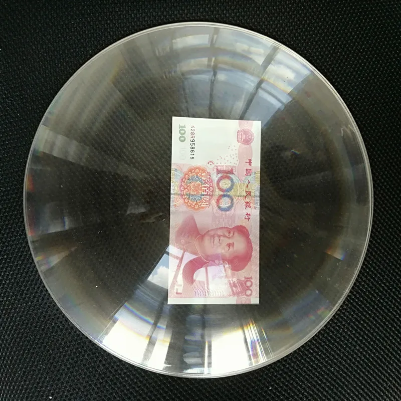 Круглый акриловый объектив Френеля диаметр 250 мм фокусное расстояние 1000 |