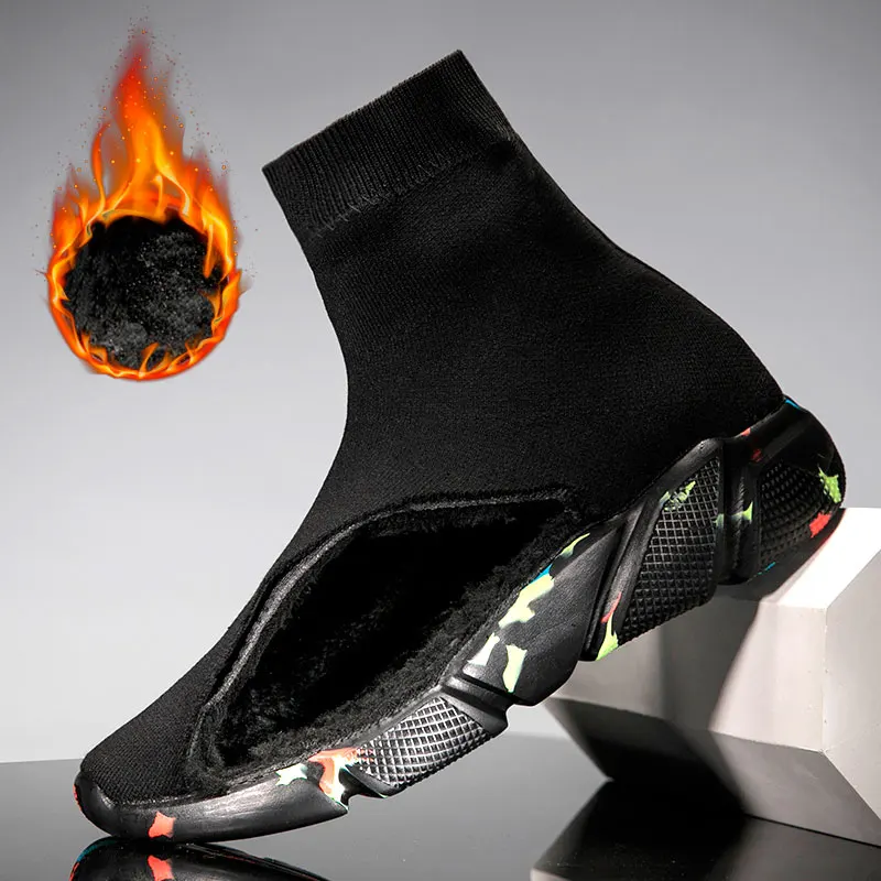 Женские Стрейчевые туфли MWY носки на плоской подошве без застежки повседневная