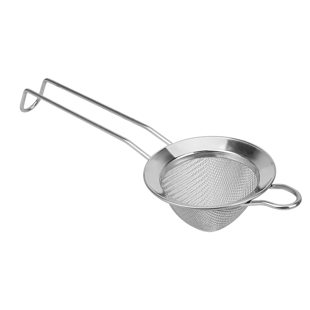 

Flour Colander Sifter For Removing Bits From Juice Stainless Steel Wire Fine Mesh Strainer Bar Tools Cocktail Strainer