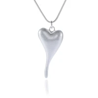 fashion love shape alloy pendant necklace for women simple peach heart pattern necklace friends gifts