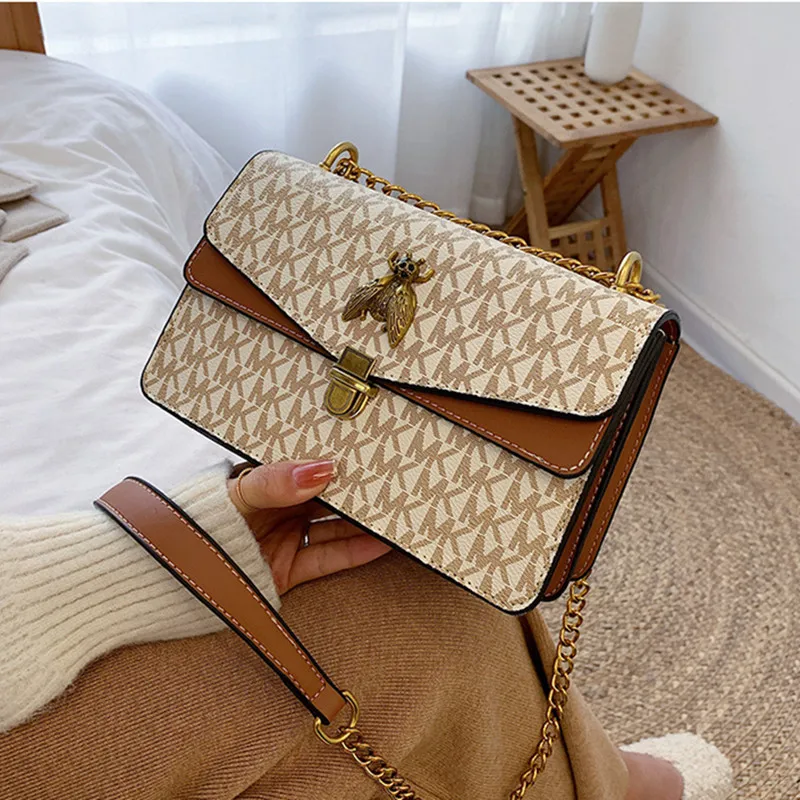 

Qyahlybz retro luxury women brand handbags chain letter small square bag women's messenger shoulder bag bolsas free shipping