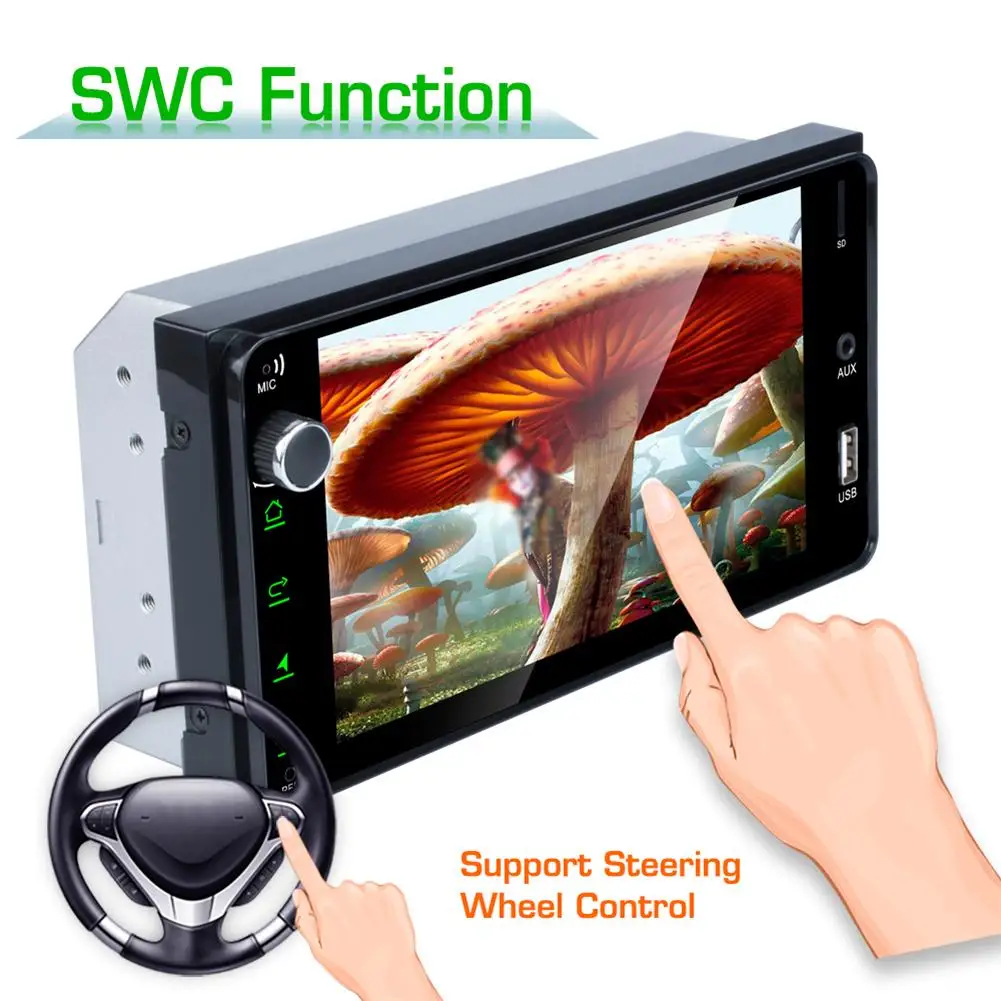 

2 Din Car MP4/MP5 Player For Corolla Radio 7" Stereo Sup Android/IOS Mirror Link Autoradio Bluetooth USB TF FM Camera