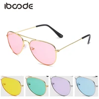 iboode new fashion cute retro sunglasses boy girl candy color sun glasses outdoor travling shading eyeglasses goggle uv400 gafas