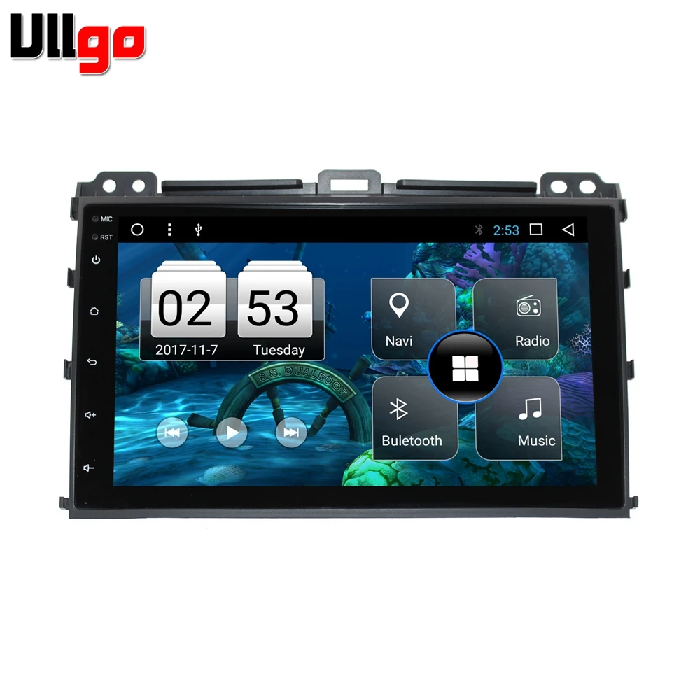 9-дюймовый Octa Core Android 7 1 автомобильный dvd gps для Toyota Prado 120 2006-2009 Авторадио GPS Головной