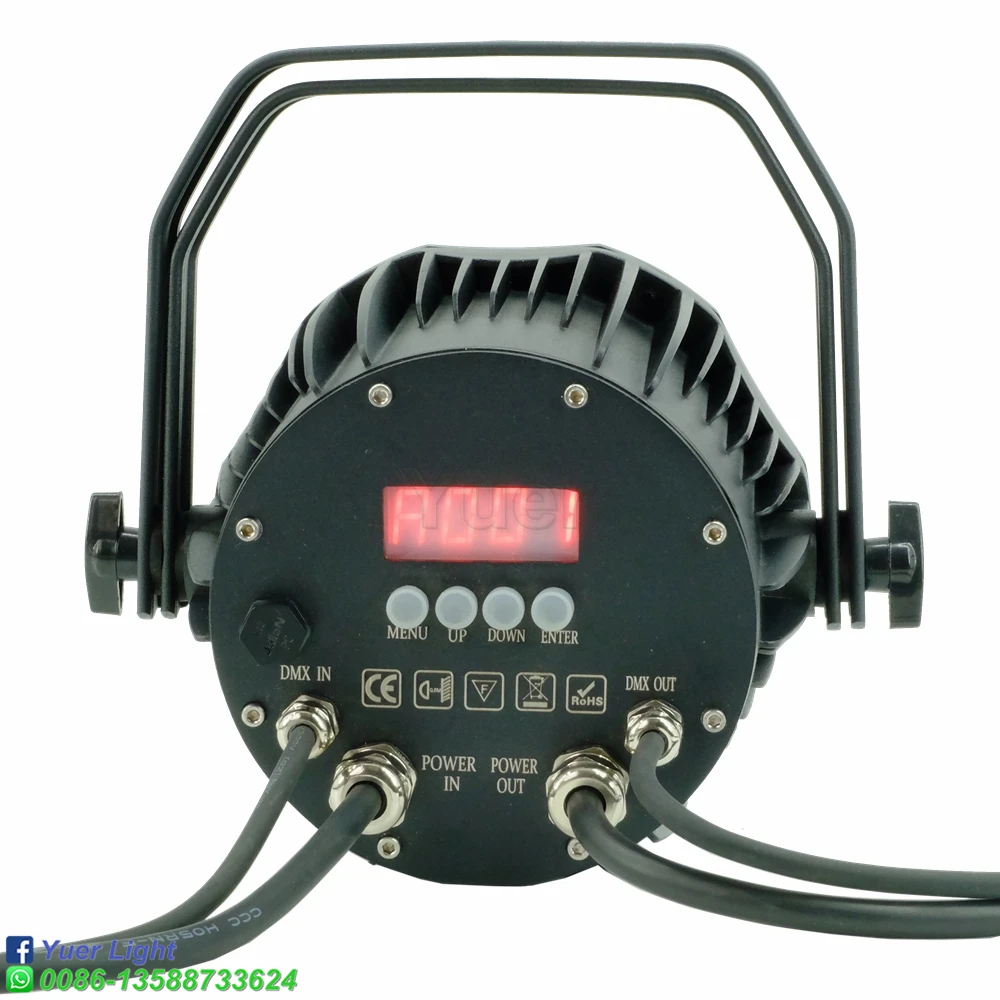 Светодиодный водонепроницаемый прожектор 6 в 1 RGBWAUV 10 шт./лот сценический DMX512 для