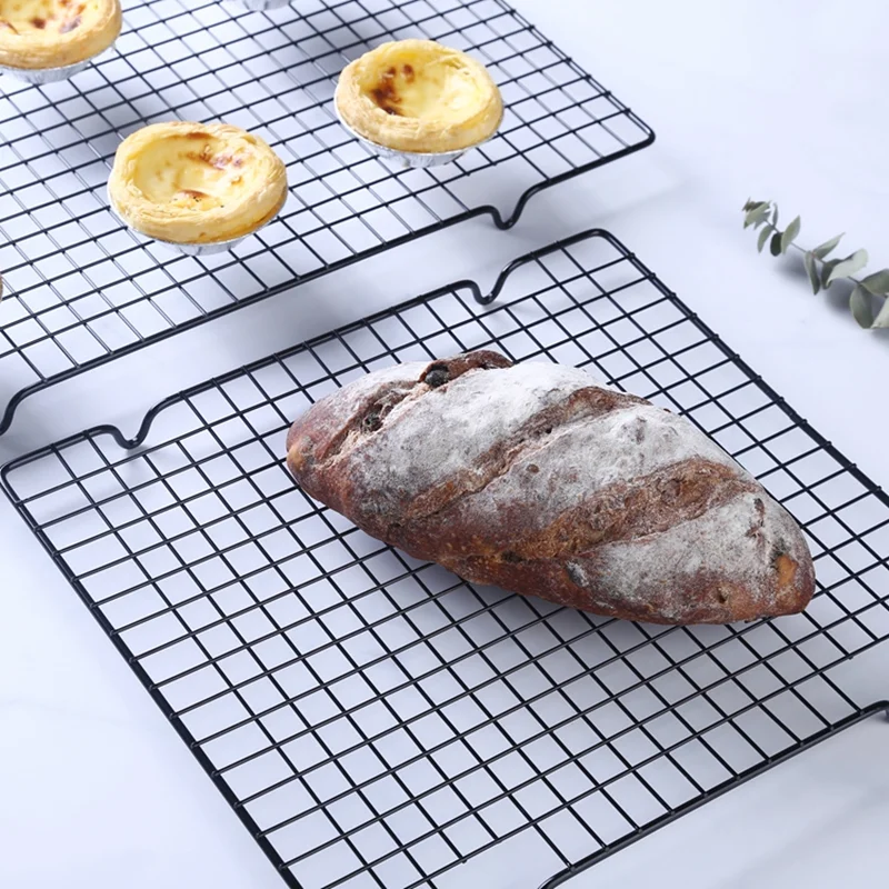 

Baking Tray Stand Black Grid Biscuit Pie Cookie Bread Cake Rack Cooling Rack Shoot Accessories Photography Props For Food Photo