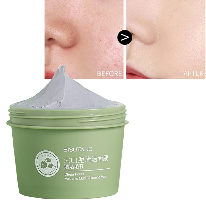

Cleansing Mask Volcanic Mud Remove Blackhead Dirt Acne Care Skin Moisturizing Hydrating Shrink Pores Deep Clean Smear Face Masks