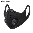 Маска для велоспорта с фильтром, пыле-и пылезащитный респиратор для велоспорта, защита для спортивных тренировок, моющаяся Пылезащитная маска PM2.5