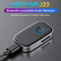 j22 bluetooth compatible 5 0 adapter 3 5mm jack transmitter for car music pc noise reduction wireless adapter