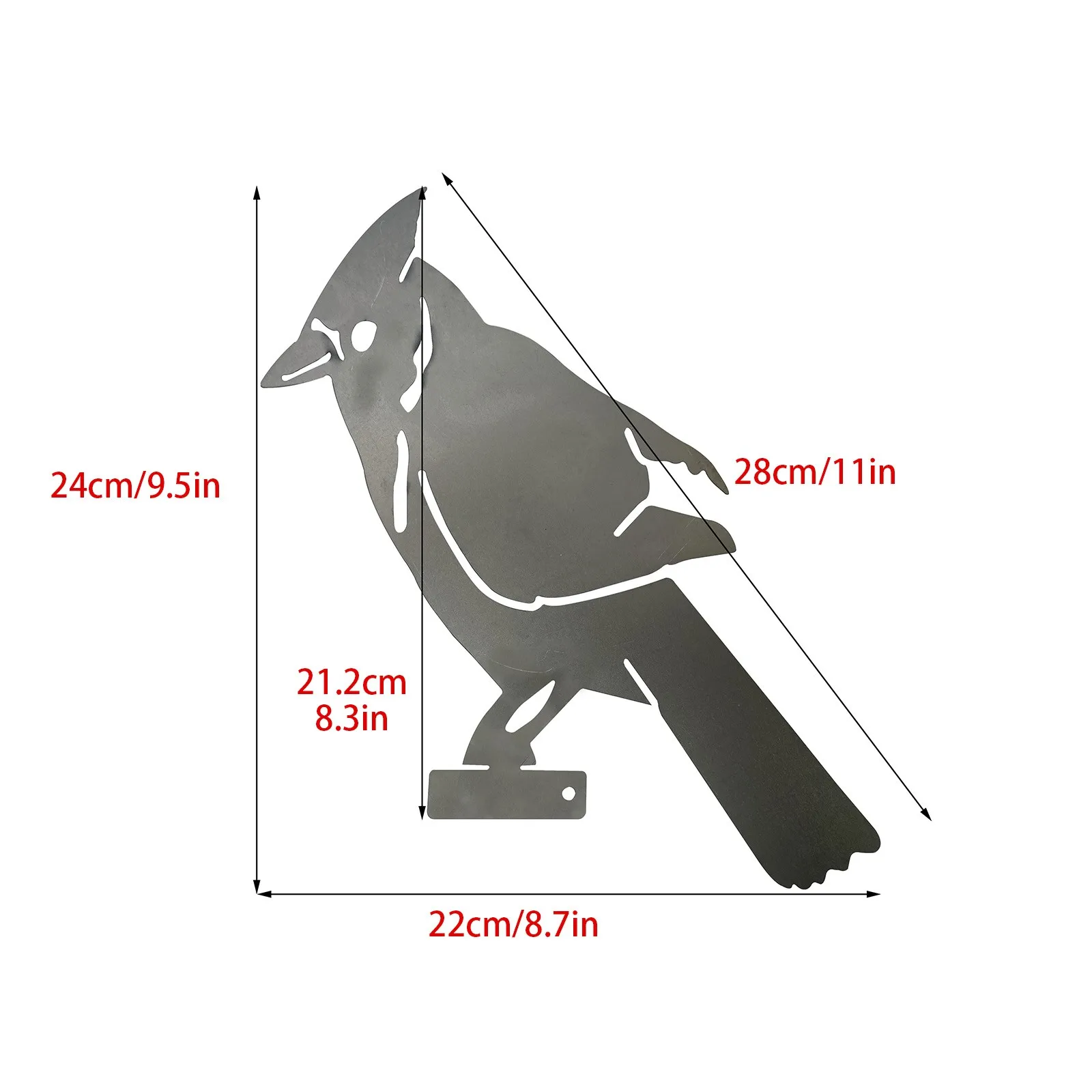 Металлические фигурки животных в форме птицы художественное украшение для сада
