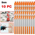 510 шт 681012 мм Резьбовые сверла спиральное сверло наклейка на главную стену Керамика Стекло Мрамор пробиваемого отверстия Рабочий набор