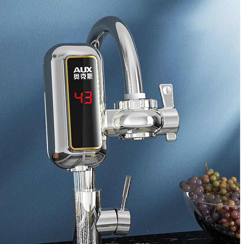 

Household Electric Faucet Connecting Type Hot And Cold No Installation Of Fast Electric Heating Tap Water Kitchen And Toilet