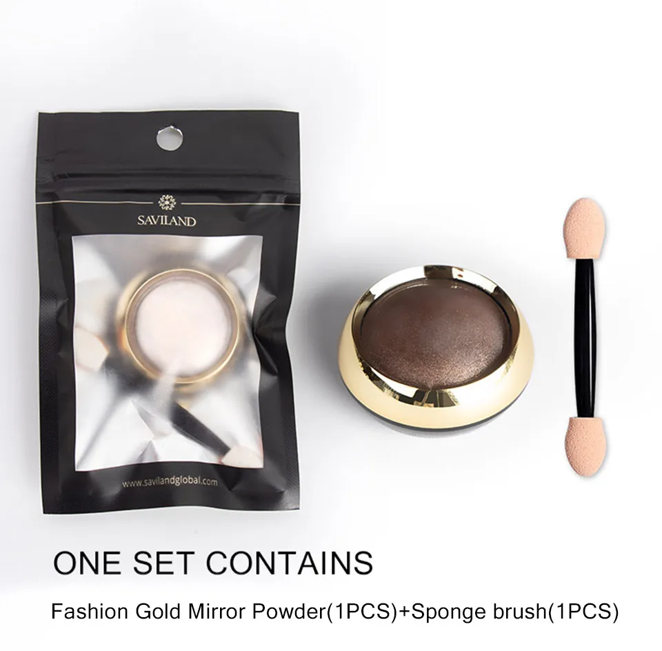 SAVILAND Bubble Nails Золотой зеркальный порошок «Волшебное зеркало» блеск для ногтей блестки Золотой порошок DIY Дизайн ногтей украшения маникюрные инструменты