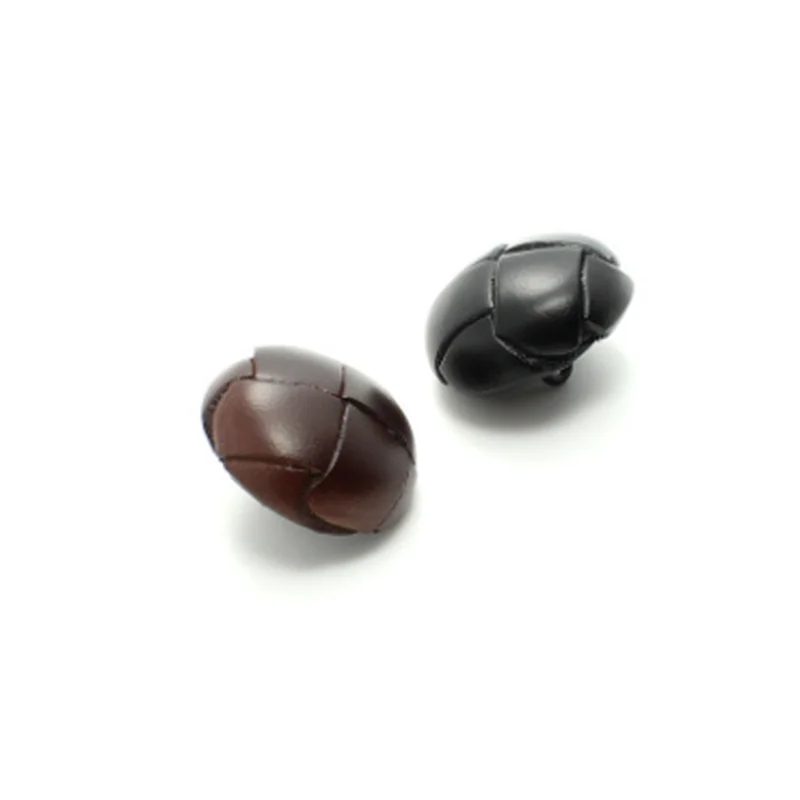 Новые пуговицы из натуральной кожи покрытые тканью для пальто ветровки Швейные