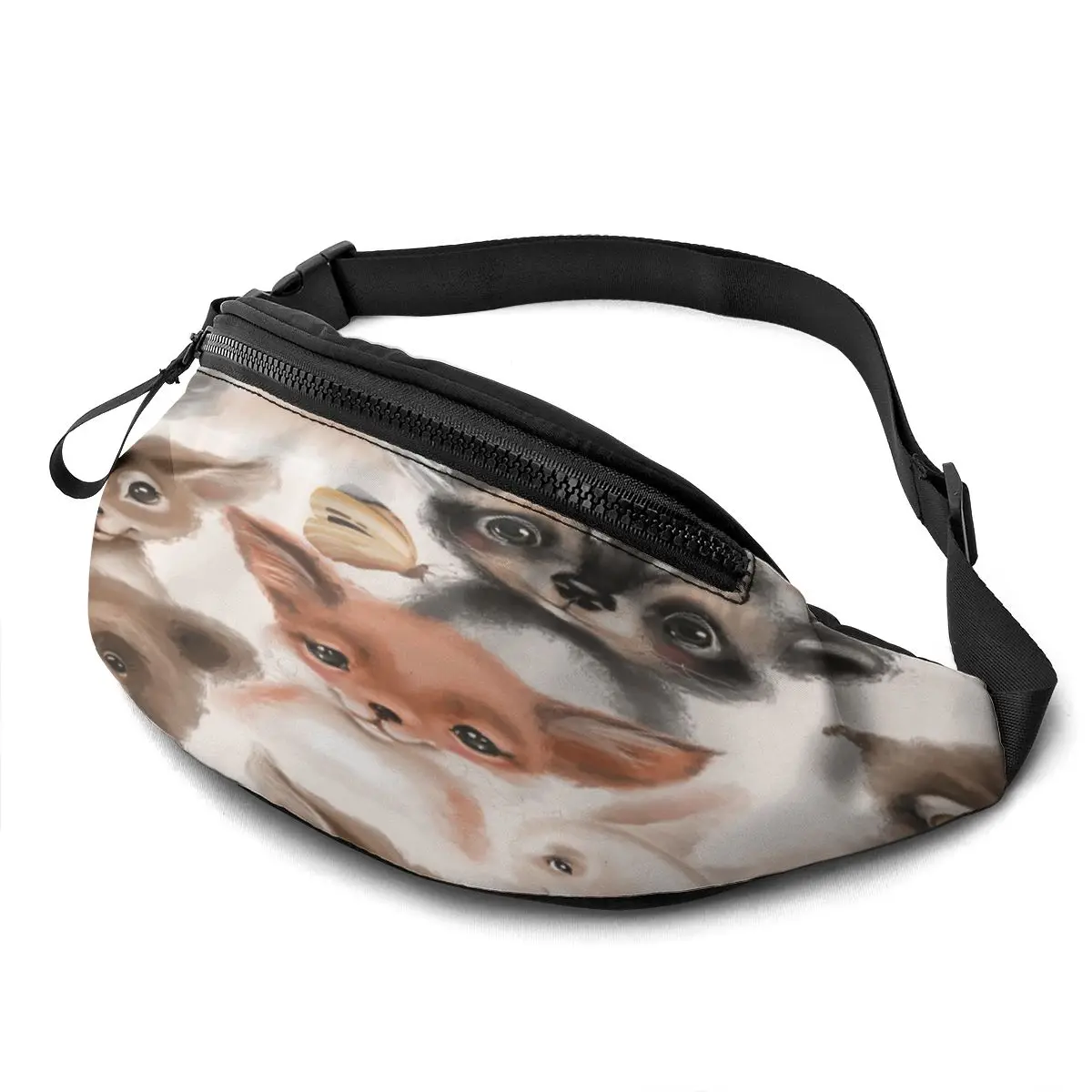 

Поясная сумка для мужчин и женщин, большая походная сумка с красивыми животными, с регулируемым ремешком для всех телефонов