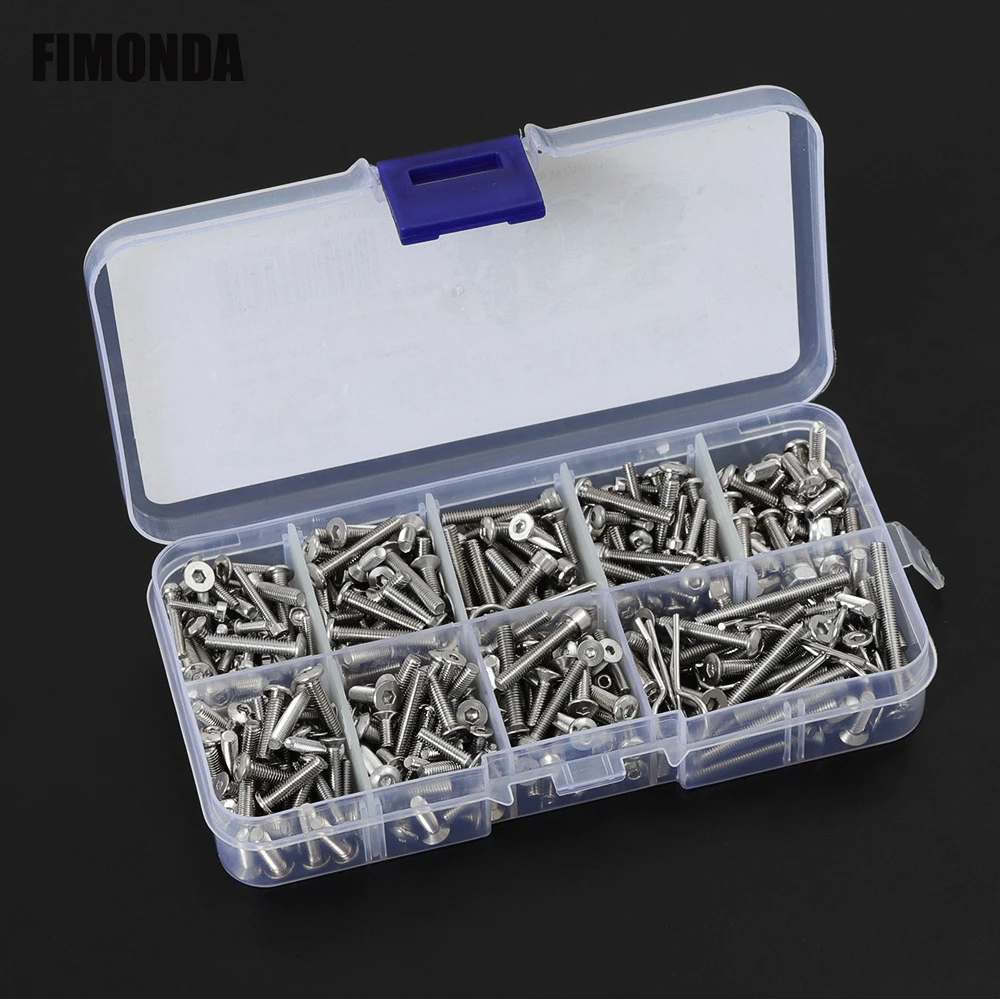 Набор гаек из нержавеющей стали 430 шт. винты с шестигранной