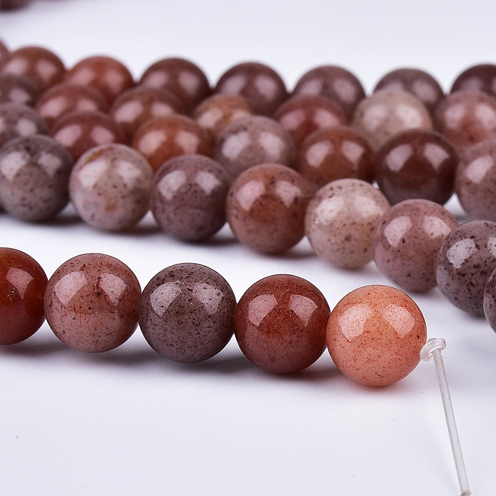 Пурпурный авантюрин Asingeloo натуральный кристалл драгоценный камень бусины