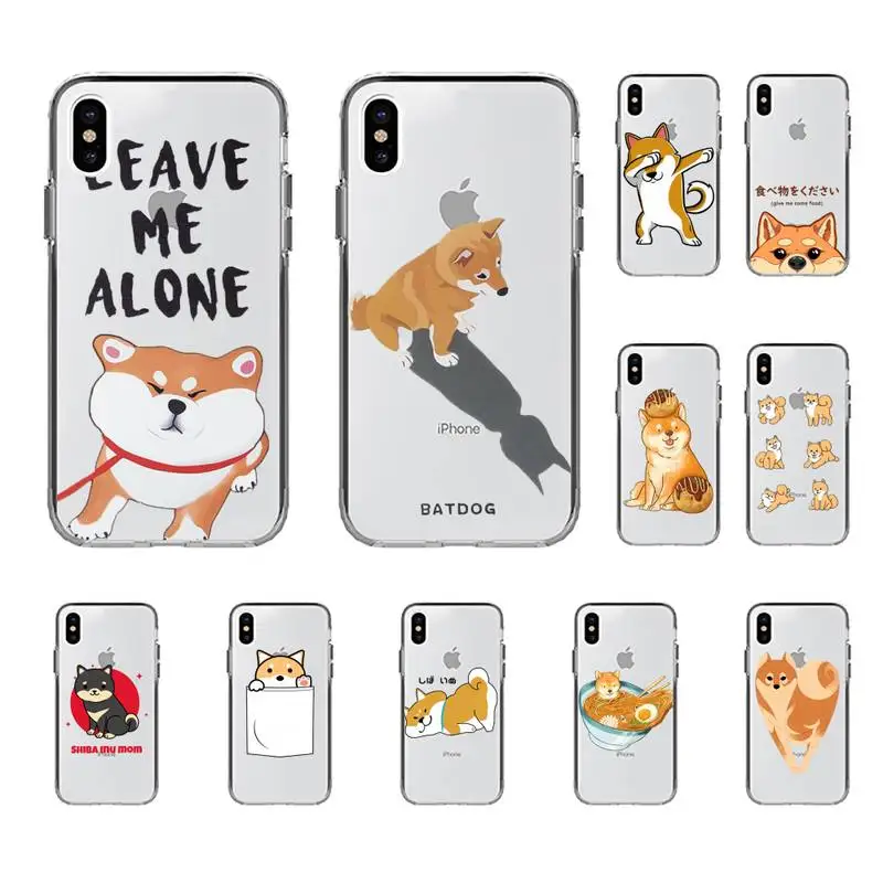 Japan Ins Shiba Inu Akita Dog Cute Cartoon Phone Case for iphone 13 11 12 pro XS MAX 8 7 6 6S Plus X 5S SE 2020 XR case