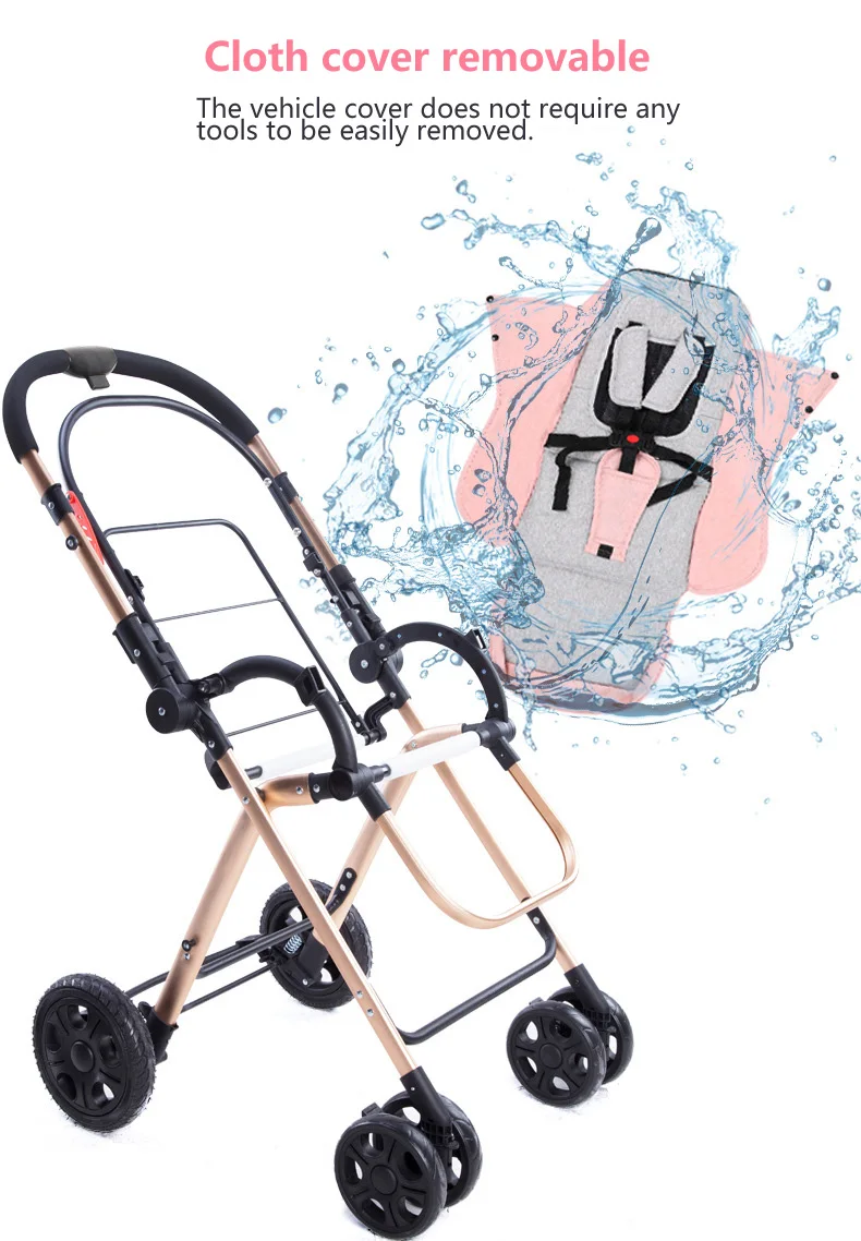 Быстрая! Портативная детская коляска, подвеска на колесиках, складной зонт для автомобиля, карманный велосипед, 5,8 Кг
