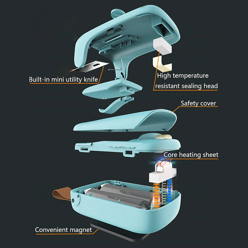 Bag Sealer 2 in 1 Heat and Handheld Portable Resealer for Plastic Bags Food Storage Snack Fresh Or | Бытовая техника