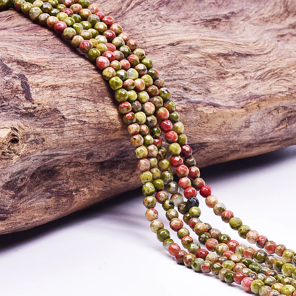 Asingeloo оптовая продажа 3 мм круглые натуральные классические зеленые унакитовые