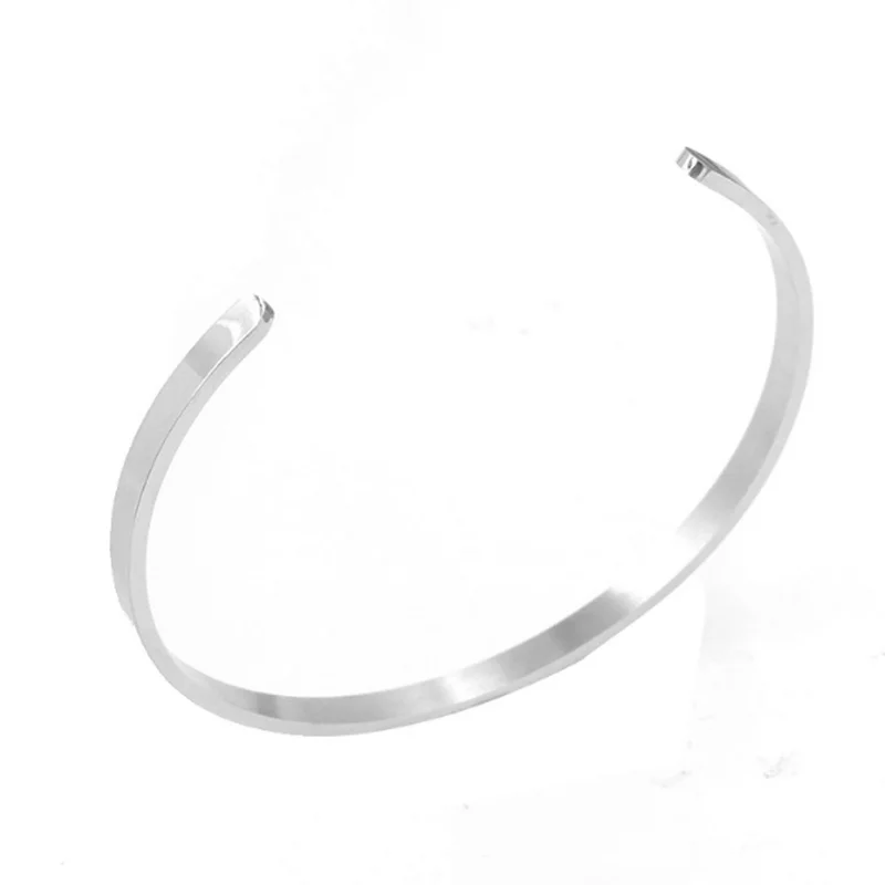 Дропшиппинг регулируемый браслет из нержавеющей стали C-образный открывающийся