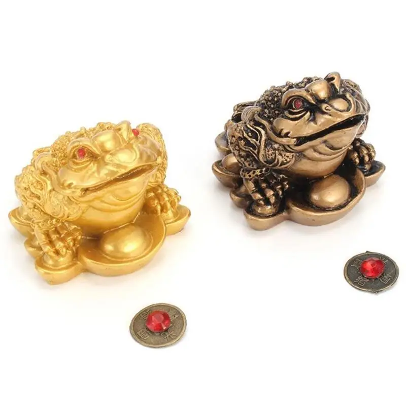 Hot New Chinese Feng Shui Money Lucky Fortune Wealth Frog Toad Coin Home Decoration Office Gifts | Дом и сад